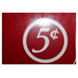 Vintage Coca-Cola Vendo 5 Cent Bottle Vending Machine on Stand