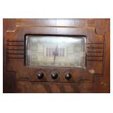 Vintage Wooden Floor Model Radio and Record Player Console