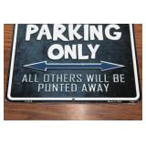 Cowboys Fan Parking Only Metal Sign