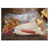 Set of 2 Wooden Multi-Tier Christmas Pyramids with Figures and Accessories