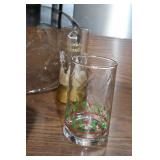 Holiday Glassware Collection with Santa Plate and Festive Designs
