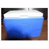 Coleman Blue Plastic Portable Cooler with Handle