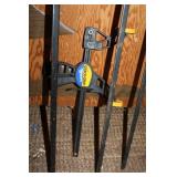 Set of 7 Irwin Quick-Grip Bar Clamps and Large Bar Clamps