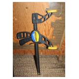 Set of 7 Irwin Quick-Grip Bar Clamps and Large Bar Clamps