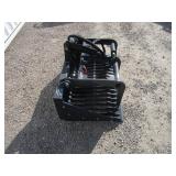 LandHonor 44" Mini Skid Steer Skeleton Rock Bucket w/Grapple