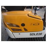 SDLANCH SDLE20 1ton Mini Excavator w/Yanmar Diesel, Hydraulic Thumb & Side Swing Boom