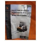 Wolverine 48" Skid Steer Hydraulic Adjustable Pallet Forks