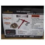 LandHonor (5) 3/8"-1/2" 9200lb Ratchet Load Binders & (10) 20