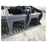 LandHonor 44" Mini Skid Steer Skeleton Rock Bucket w/Grapple