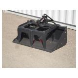 LandHonor 44" Mini Skid Steer Bucket w/Grapple