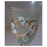 Set of 2 Ornate Sherry Glasses – Likely Crystal