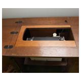 Sewing Table with Montgomery Ward Sewing Machine