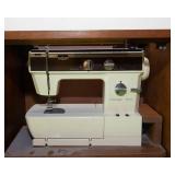 Sewing Table with Montgomery Ward Sewing Machine