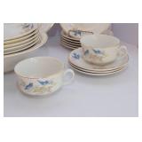 Early 1900s Vintage Knowles Taylor KT&K Bluebird China Set