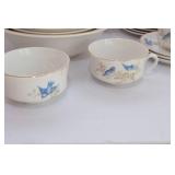 Early 1900s Vintage Knowles Taylor KT&K Bluebird China Set