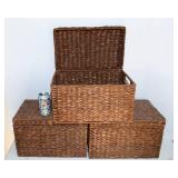 Set of Three Storage Baskets