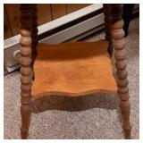 Circular Wooden Side Table – 24" Diameter x 28.5" Tall