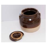 Set of 2 Stoneware Jars – 5.5" Tall - Red Wing Saffron Ware