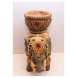 Large Ceramic/Resin Elephant Planter – 17" Tall