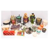 Assortment of Candles and Candle Holders – Includes Vintage Claire Burke Items