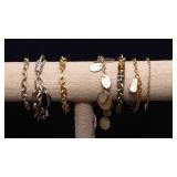 Set of 6 Gold-Tone Bracelets