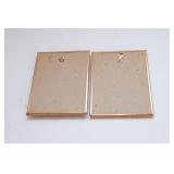 Set of Two Vintage Silhouette Framed Wall Art