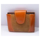 Leather Accessories Lot: Fanny Pack, Checkbook, and Wallet