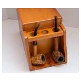 Vintage Pipes and Pipe Holder