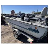 1996 Northwoods 170 Pro Tourney with 75HP 2 stroke and Northwood Trailer.