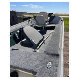 1999 Northwoods 1675 DLX Fisherman 16" Tiller 40hp 2 stroke and Northwoods Trailer.