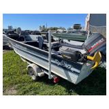 1976 Sylvan Back Troller 45 hp 2 stroke and Shorlander Roller Trailer