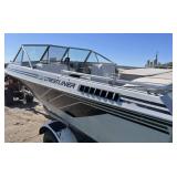 1987 Crestliner Nordic 16’ Runabout with Mercruiser 3.0L and roller trailer.  Boat was just in lake 2 weeks ago.  Selling as is.