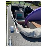 1992 Sylvan Sportster 19’ runabout with Mercruiser 3.0L and roller trailer.  Fish and ski package with bimini and cover.  Tube and skis are included in sale.