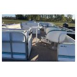 1994 Spectrum Sunset Hideaway 24’ pontoon with NO trailer.  Motor was bad upon trade in so will need a motor.  Floor, furniture, and toons are all in good condition.    Selling as is.