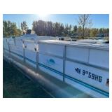1994 Spectrum Sunset Hideaway 24’ pontoon with NO trailer.  Motor was bad upon trade in so will need a motor.  Floor, furniture, and toons are all in good condition.    Selling as is.