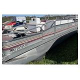 1994 Forrester 2100 Angler with Mercury 25hp 2 stroke.  It is a 21’ fishing package pontoon.  This pontoon does NOT come with a trailer.