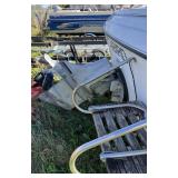 1986 Sunbird 18’ Runabout with Volvo V6 and Roller Trailer.  V-hull boat with open bow.
