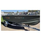 1987 Sylvan 165 16 ½’ tiller with Yamaha 40hp 2 Stroke and Shorelander roller trailer.