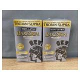 12 Trojan Supra BareSkin 6 Count Non-Latex Condoms - Brand New