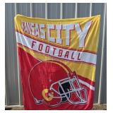 NFL Kansas City Chiefs Football Throw Blanket 50" x 64" - Brand New