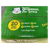 2 Brand New Cases of 20 Gerber 1st Foods Organic Baby Food, Fruit & Veggie Value Pack 4 oz.