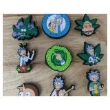 10 Rick and Morty Shoe Charms - Brand New