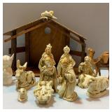 Gorgeous Classic Creche Set - Manger Scene and extras