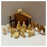 Gorgeous Classic Creche Set - Manger Scene and extras
