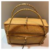Handmade Philippine Basket with Lid and Handles, 2 Philippine Wood Nude Lady Nutcrackers