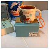Fun Games and Collectibles - Lienenkugel Metal Tray, Disney Beverage Cans and Starbucks Espresso Cup