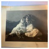 Vintage Black and White Photos, Keepsake Hair Braid, Antique Snowcrest Bear Bank Bottle