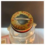 Vintage Black and White Photos, Keepsake Hair Braid, Antique Snowcrest Bear Bank Bottle