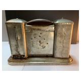 RARE Antique 1910 DARCHE Bank Safety Deposit Mechanical Alarm Clock Chicago USA