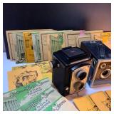 3 Vintage Film Cameras and Giant Negative Collection!